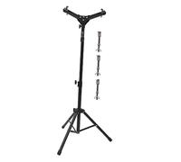 Beaupretty Supporto per Batteria Pieghevole da 12" in Lega, Rack per Tamburo Muto Regolabile in Altezza, Accessorio per Batteria da Interno, Treppiede Nero Facile da Trasportare