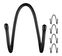 Beaupretty Supporto per Tappetini Yoga da Muro 5 Pezzi in Plastica Resistente Ganci Estensibili per Organizzazione e Porta Accessori Palestra Casa