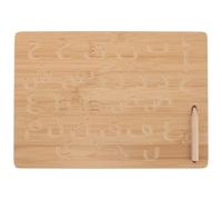 Beaupretty Tabella Montessori in Legno per Pratica Calligrafica Lavagna Educativa con Solchi per Tracciatura Lettere Sicura e Durevole per Età Prescolare