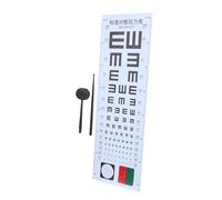 Beaupretty Tabella Per Esame Della Da Parete Strumento Test Portatile Kit Per Rilevamento Miopia Accessorio Uso Domestico e Clinico Occluder Oculare e Puntatore Manuale