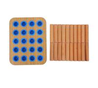 Beaupretty Tavoletta Riabilitativa in Legno Per Rinforzo Presa e Coordinazione Occhio-mano Attrezzo Per Terapia Delle Dita Utilizzabile in Ospedali e Case