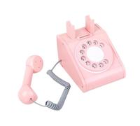 Beaupretty Telefono in Legno Simulazione Retrò per Educativo e Abilità Manuali e Intelligenza Ruolo con Genitori e