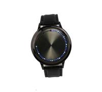 Beaupretty Tocca Orologio a Led Orologio Led Orologio Con Cinturino in Poliuretano Nero