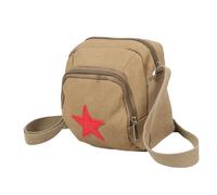 Beaupretty Tracolla in con Vintage Casual Spalla con Ampia Capacità Design Retro Patriottico per Quotidiano Scuola e Viaggi
