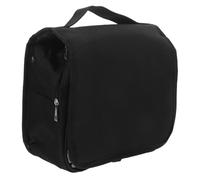 Beaupretty trousse da viaggio borsa da viaggio per articoli da toeletta viaggio di capacità sospeso Sacca cosmetica accessori per il trucco Panno Oxford Black