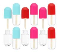 Beaupretty Tubetti di Rossetto e Flaconi Ricaricabili per Lucidalabbra 9 Pezzi Mini Compatti per Trucco da Viaggio Uso Quotidiano Contenitori per Balsamo Labbra Sicuri