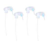 Beaupretty Ugelli Spray a Grilletto Trasparenti 4 Pezzi in Plastica, Sostituzione Spruzzatore per Irrigazione Piante, Cura Giardino e Pulizia Casa, Compatibili Bottiglie 24/410