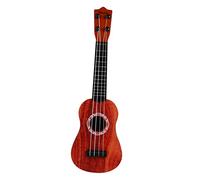 Beaupretty Ukulele per Plastica con Effetto Legno Rosa Completo per Principianti con Corde Ricambio Plettro e Manuale Strumento Musicale per Ragazzi e Educativo