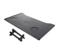 Beaupretty Vassoio per Carrozzina in Plastica Nera Anti-caduta Design Allungato e Allargato, Accessorio Comodo per Anziani e Disabili per Scrivere e Giocare al Computer