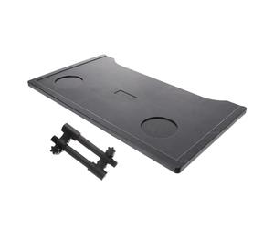 Beaupretty Vassoio per Carrozzina in Plastica Nera Anti-caduta Design Allungato e Allargato, Accessorio Comodo per Anziani e Disabili per Scrivere e Giocare al Computer