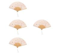 Beaupretty Ventagli Pieghevoli in Stile Antico 4 Pezzi Ventagli Pieghevoli Portatili da Matrimonio Ventagli Vintage Ventagli Pieghevoli Ventagli da Ballo Ventagli Pieghevoli Portatili
