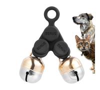 Beau's Bells V2 - Campanelli per collare per cani e gatti con clip a sgancio rapido, in rame fatto a mano, per tenere traccia del tuo animale domestico, protegge la fauna selvatica