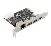 Beausoleil 1 Pezzo PCIe Slot a RJ45 USB 3.0 PCIe Riser Card con Gigabit Ethernet Controller PCI Express Adapter per PC desktop