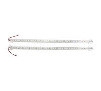 Beausoleil 2 Pezzi Lampada Rigida Asta Striscia Led Lega di Alluminio Impermeabile 12V 50Cm Bianco Caldo
