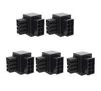 Beausoleil 5 Pezzi ATX 8 Pin A 90 Gradi A 8 Pin Adattatore di alimentazione GPU Connettore Servosterzo per Computer Desktop Graphics (A)