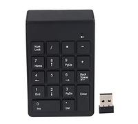 Beausoleil Tastiera digitale, tastiera USB senza 18 tasti tastiera con 2.4G Mini USB Ricevitore digitale per computer portatile desktop notebook - nero