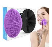 BEAUTAIL - Set di 2 spazzole per la pulizia del viso, in silicone, manuale