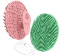 BEAUTAIL - Set di 3 spugne esfolianti in silicone per corpo e viso, per la doccia e il bagno, spazzola esfoliante delicata per donne e uomini, per pelli sensibili, più igienico della luffa