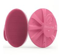 BEAUTAIL - Spazzola esfoliante in silicone per la pulizia del corpo della doccia, con setole morbide, perfetta per pelli sensibili e tutti i tipi di pelle, 1 pezzo, colore: rosa