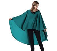 BEAUTELICATE Scialle Coprispalle Chiffon Donna Elegante Stola Cape Mantello per Sposa Estivo Cerimonia Matrimoni Cerimonia Festa Verde petrolio, Taglia unica
