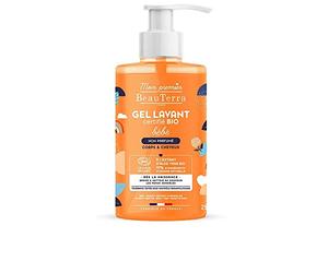 BeauTerra - Gel detergente per neonati BIO, 750 ml - Lenisce e pulisce delicatamente - Senza profumo - Per corpo e capelli - Uso quotidiano - Made in France