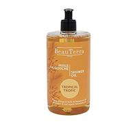 BeauTerra - Olio di Doccia, 750 ml - Tropicale - Senza Sapone - Olio di Argan e Macadamia Bio - Idrata e ringiovanito - Made in France