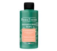 BeauTerra Shampoo Cura Riparatore, Ammorbidisce & Nutre 100 ml | Capelli Normali a Secchi, Burro di Karité e Pro-Vitamina B5, 87% di origine naturale, Made in France