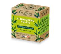 BeauTerra - Shampoo solido per capelli normali, 75 g - Formula arricchita con olio di mandorle dolci - Made in France - Eco-progettato e Zero Rifiuti
