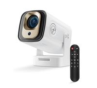 Beautiebeam Proiettore Full HD 1080P Mini proiettore 4K, correzione trapezoidale auto, mini proiettore girevole a 180°, supporta 2.4/5G Dual WiFi6, Bluetooth5.0 con Android 11/OS11, proiettore home