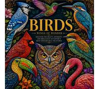 beautiful birds: adult colouring book for the mind: 50 birds with intricate patterns to help with relaxation and calmness