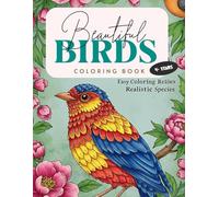 Beautiful Birds Coloring Book: | Easy and Colorful Bird Drawings for Kids 4-8