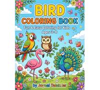 Beautiful Birds Colouring Book: 80 Easy-to-Colour Illustrations for Kids Ages 3-8 | Fun & Educational Bird Species for Preschoolers and Toddlers
