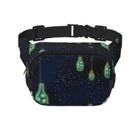 Beautiful Bottle Of Under The Night Sky Print - Marsupio unisex quadrato a doppio strato, accessorio da viaggio per allenamento, colore nero, taglia unica, Nero, One Size