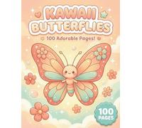 Beautiful Butterflies: Relaxing Coloring Book for Adults and Teens with 100 Pages featuring Floral Designs, Cute Fairies, and Intricate Mandalas for Stress Relief