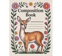 Beautiful Deers Composition Book: 120 Pages Notebook, with Cartoon Cover Design, great for Creative Writing, Ideas, Drawing, Writers, Girls, Christmas ... Creative Writing, Ideas, Drawing, Writers,