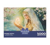Beautiful Divine Mother Mary Puzzle in Legno Impermeabile DIY Puzzle Da 1000 Pezzi Regali Per Adulti Divertenti Puzzle Per Adulti Giochi Educativi