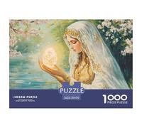 Beautiful Divine Mother Mary Puzzle in Legno Impermeabile Puzzle Da 1000 Pezzi Per Adulti Divertenti Puzzle Per Adulti Giochi Educativi