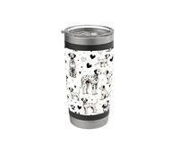 Beautiful Dogs Pattern Dalmata Dog Bicchiere termico in acciaio inox doppia parete