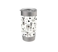Beautiful Dogs Pattern Dalmata Dog Bicchiere termico in acciaio inox doppia parete