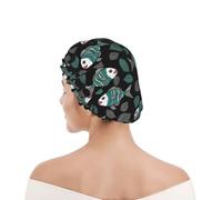 Beautiful Ethnic Fish Cuffia Da Doccia Per Donna Riutilizzabile Cuffia Da Doccia Comodo Shower Caps Per Hotel Casa Spa