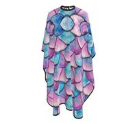 Beautiful Fish Scales Uomo Donna Mantella Taglio Capelli Tutta Lunghezza Mantella Parrucchiere Antiaderente Mantellina Parrucchiere Per Tagliare I Capelli Acconciatura Parrucchieri 168X140Cm