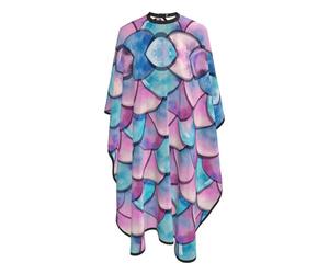 Beautiful Fish Scales Uomo Donna Mantella Taglio Capelli Tutta Lunghezza Mantella Parrucchiere Antiaderente Mantellina Parrucchiere Per Tagliare I Capelli Acconciatura Parrucchieri 168X140Cm