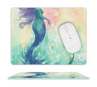 Beautiful Fish Tail Tappetino Mouse Portatile Tappetini Mouse Liscio Mousepad per Gioco Lavoro Pc 25X30Cm
