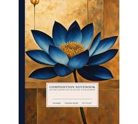Beautiful Floral Serenity Composition Notebook | Tranquil College-Ruled Notebook: Elegant Floral Artwork | 110 Pages | 7.5" x 9.25" | Ideal for Students, Artists, and Dreamers