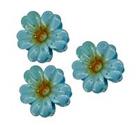 Beautiful Flower Hair Clips Set, 3 Pack Colorful Floral Hair Clamps for Women Girls, Elegant Artificial Accessories for Party Outfit Styling Decoration Gift 8x7x4cm