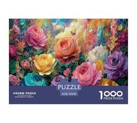 Beautiful Flowers 1000 Pezzi Puzzle Classici Per Adulti E Bambini ≥12 Anni Giochi Del Cervello Sfida Impossibile Regalo Amore Amico Hobby Creativo Tempo Libero 70x50cm/1000pcs