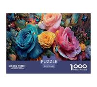 Beautiful Flowers 1000 Pezzi Puzzle Classici Per Adulti E Bambini ≥12 Anni Giochi Rilassamento E Intelligence Per Appassionati Esperti Decorazione Casa Antistress Concentration Hobby 70x50cm/1000pcs