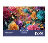 Beautiful Flowers 1000 Pezzi Puzzle Classici Per Adulti E Bambini ≥12 Anni Giochi Rilassamento & Intell. Ideale Per Amanti Puzzle Esperti Decorazione Domestica Antistress 70x50cm/1000pcs