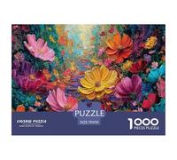 Beautiful Flowers 1000 Pezzi Puzzle Classici Per Adulti E Bambini ≥14 Anni Giochi Del Cervello Per Appassionati Esperti Decorazione Casa Allenamento Memoria Attenzione 70x50cm/1000pcs