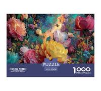 Beautiful Flowers 1000 Pezzi Puzzle Classici Per Adulti E Bambini ≥14 Anni Giochi Educativi Per Appassionati Esperti Decorazione Casa Imparo Logica Visualizzazione 52x38cm/1000pcs